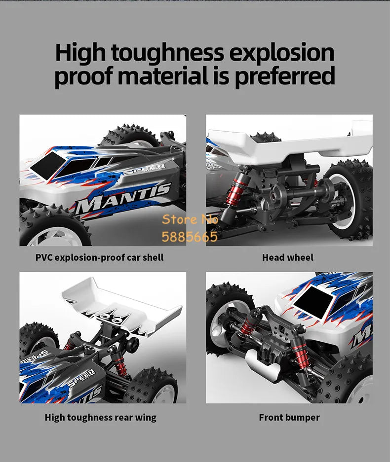 1:16 Brushless RC Car 4WD High-Speed Off-Road Truck