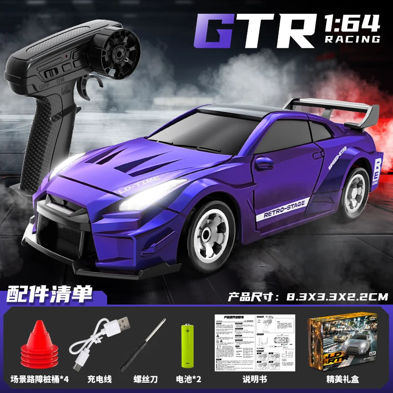 1:64 Mini RC Drift Car 4x4 High-Speed Racing Model