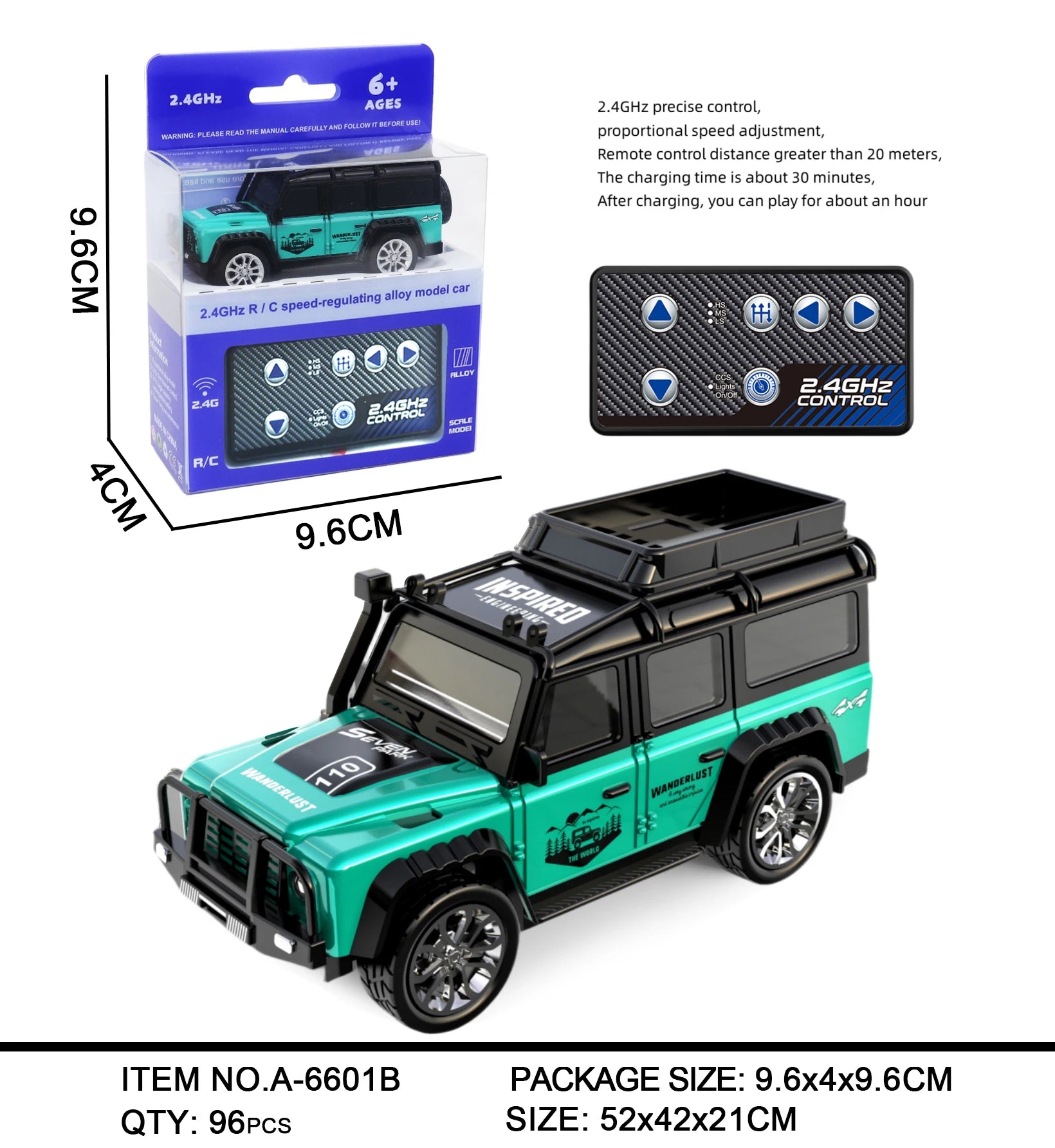 1:64 Mini RC Car Alloy 5-Channel Desktop Toy Vehicle