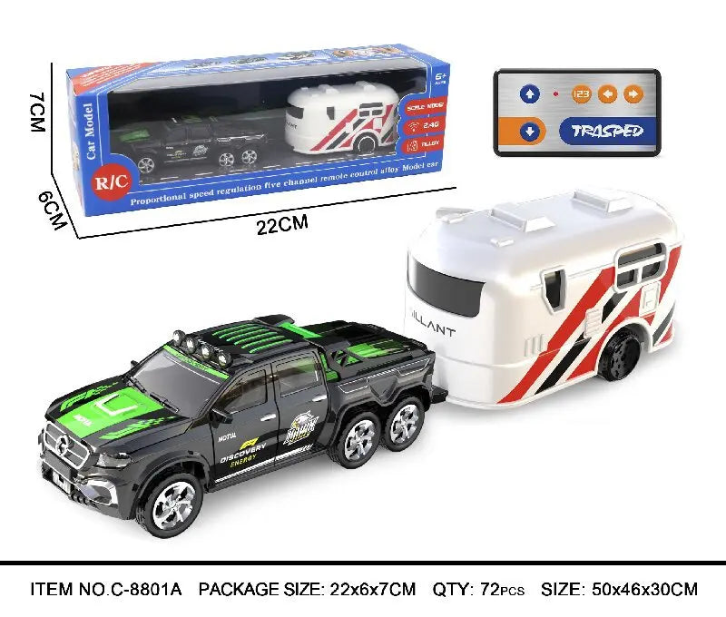 1:64 Mini RC Car Alloy 5-Channel Desktop Toy Vehicle