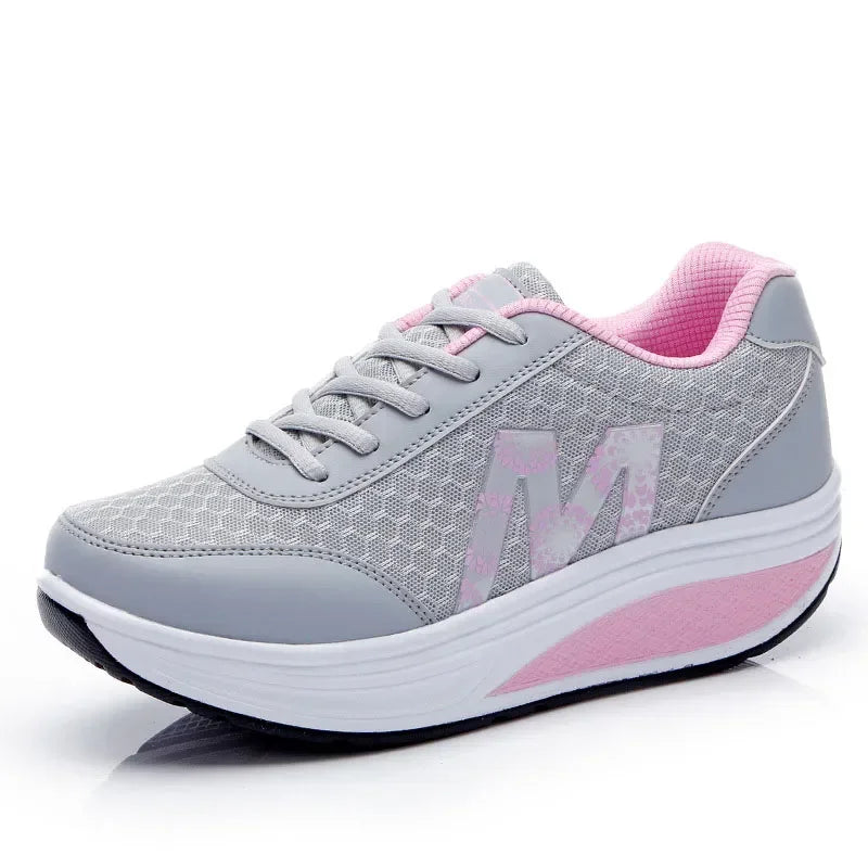 Women’s Platform Running Shoes Breathable Mesh
