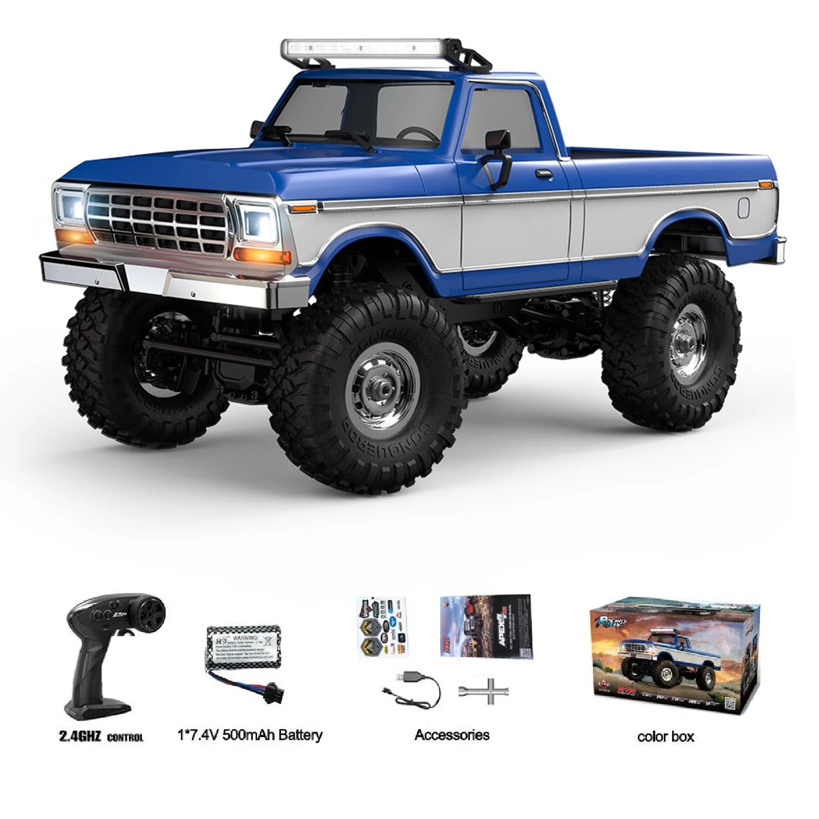 1:16 HBToys RC Crawler 4x4 Off-Road Alloy Drive