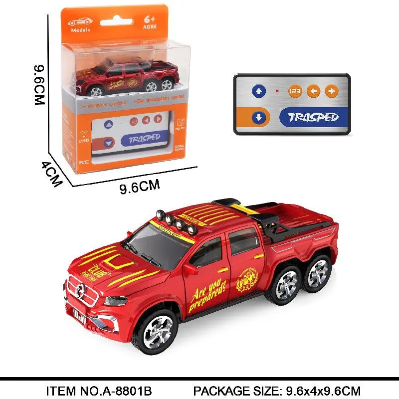 1:64 Mini RC Car Alloy 5-Channel Desktop Toy Vehicle