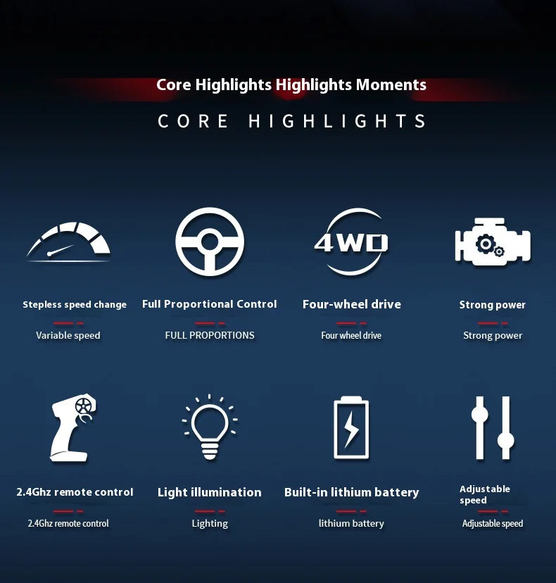 1:64 Mini RC Drift Car 4x4 High-Speed Racing Model