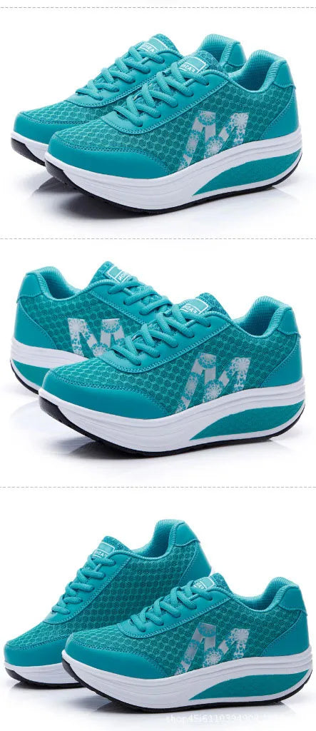 Women’s Platform Running Shoes Breathable Mesh