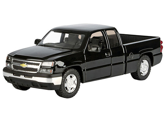 2006 Chevrolet Silverado 1500 Pickup Truck Black "Die-Cast Collection" Series 1/25 Diecast Model Car by Motormax-1