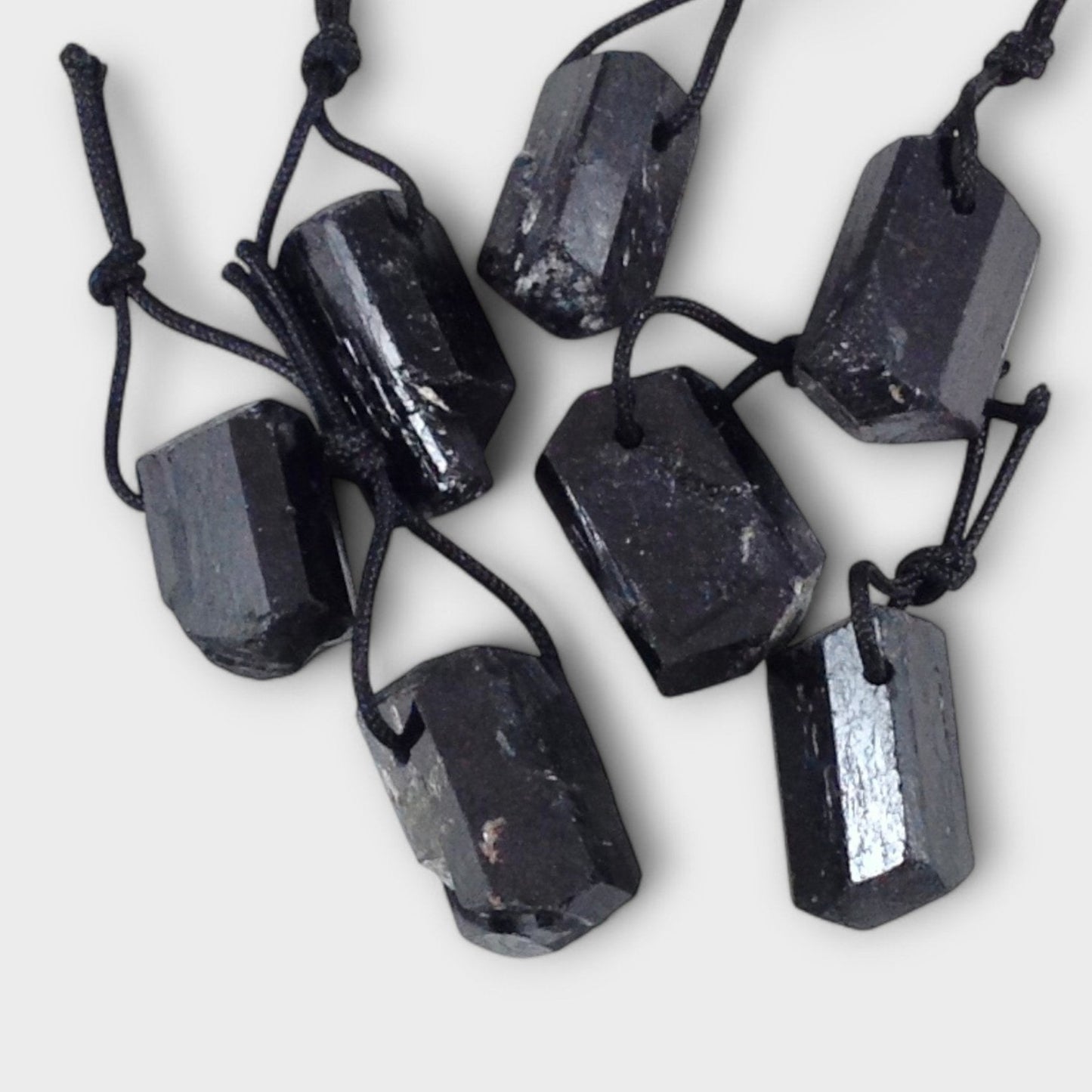 Black Tourmaline Rough Pendant (1pc)-3