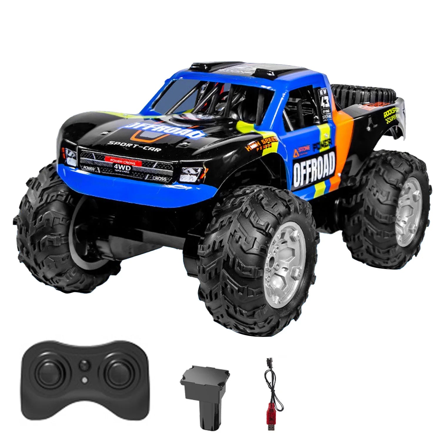1:14 RC Off-Road Stunt Car 4WD Amphibious Truck