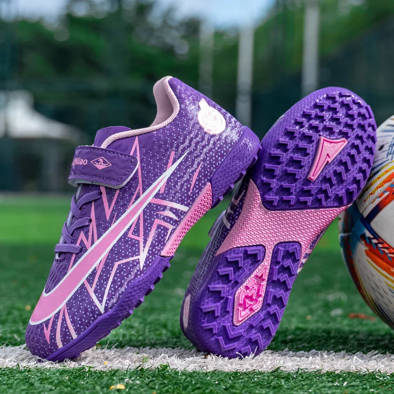 Youth Soccer Cleats Boys &amp; Girls Outdoor Football Shoes