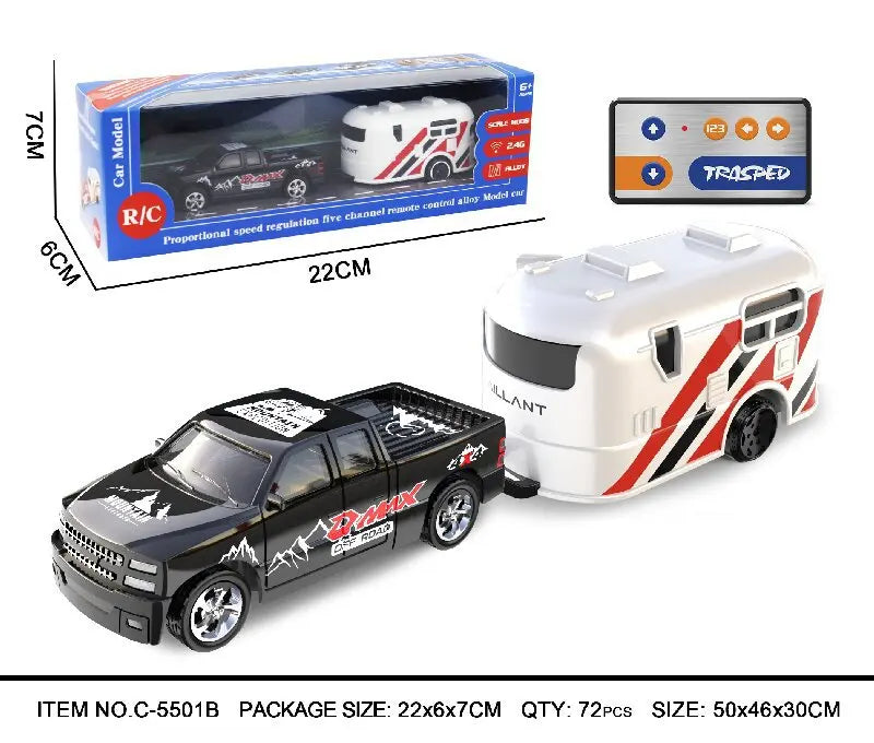 1:64 Mini RC Car Alloy 5-Channel Desktop Toy Vehicle