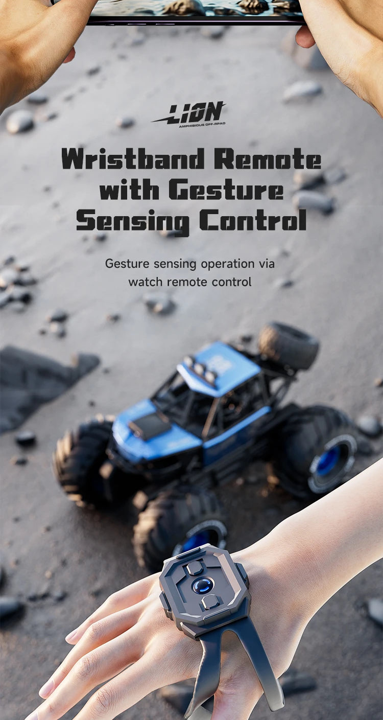 2-in-1 Amphibious RC Car Boat 4WD Waterproof Toy