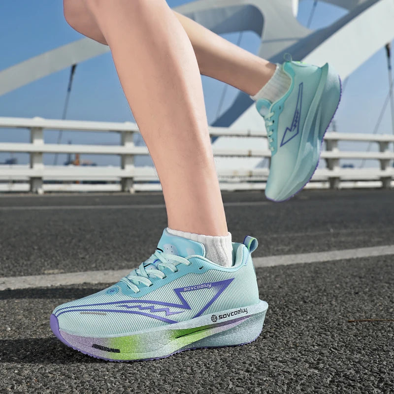 Carbon Plate Running Shoes Breathable Sport Sneakers