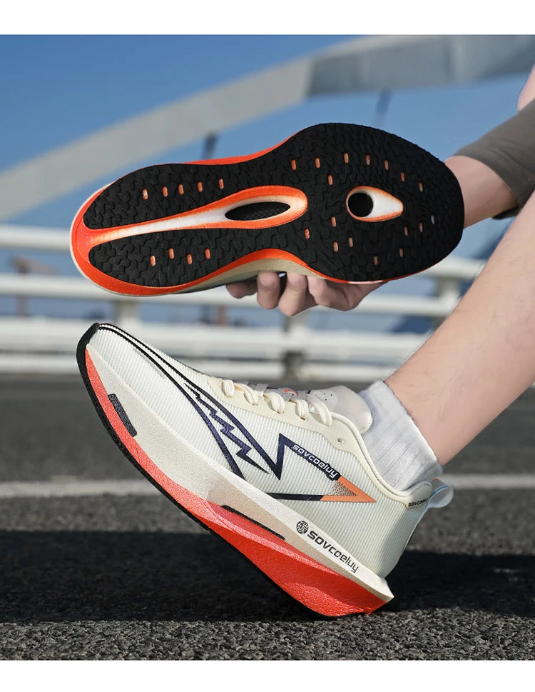 Carbon Plate Running Shoes Breathable Sport Sneakers