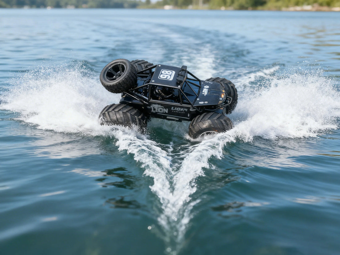 2-in-1 Amphibious RC Car Boat 4WD Waterproof Toy