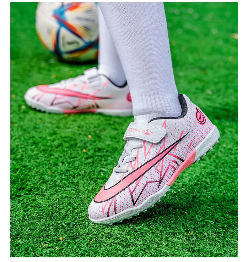 Youth Soccer Cleats Boys &amp; Girls Outdoor Football Shoes