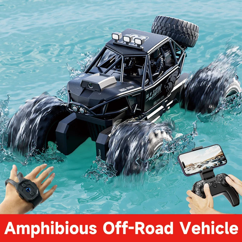 2-in-1 Amphibious RC Car Boat 4WD Waterproof Toy