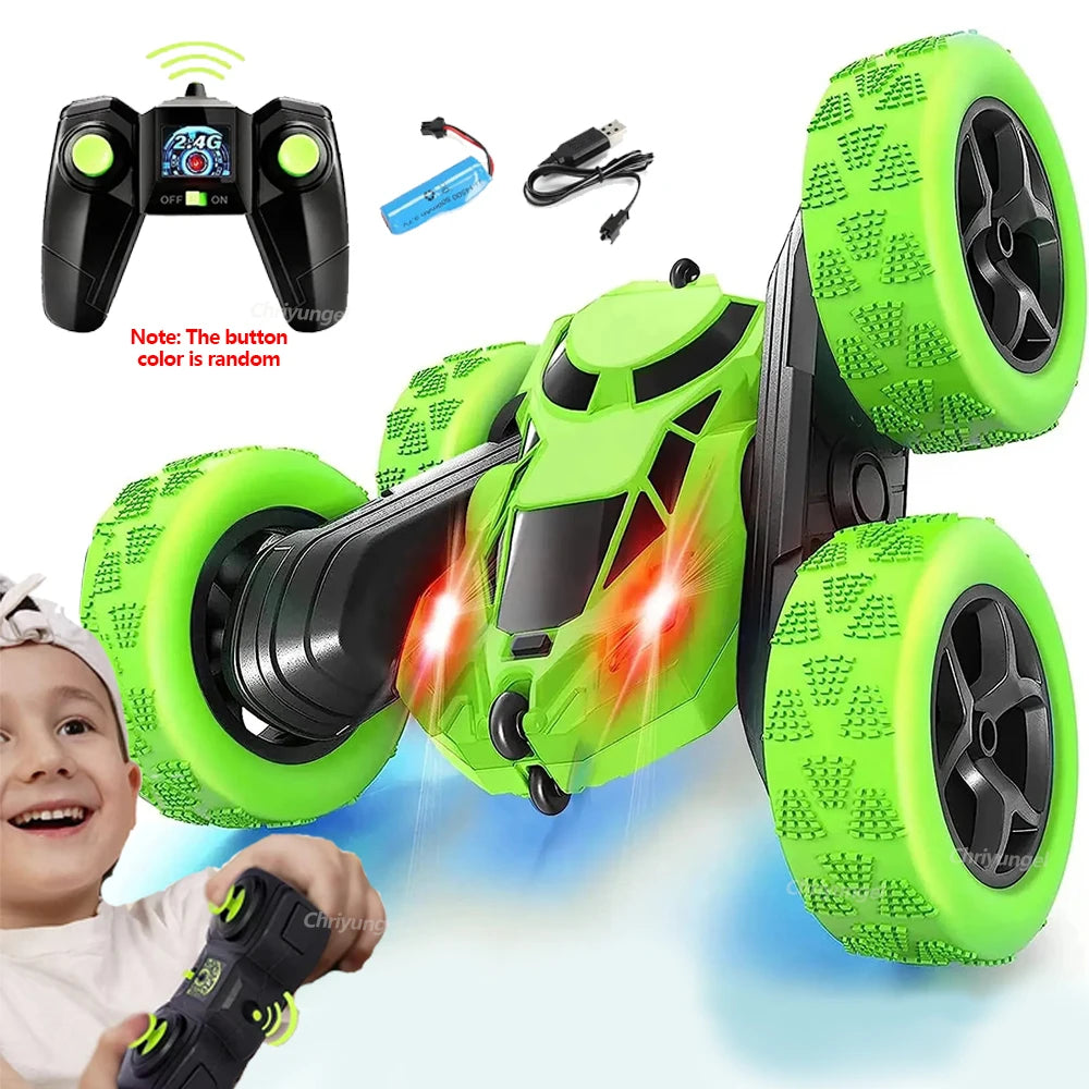 2.4G RC Stunt Car Double Sided Flip 360° Rotation Toy