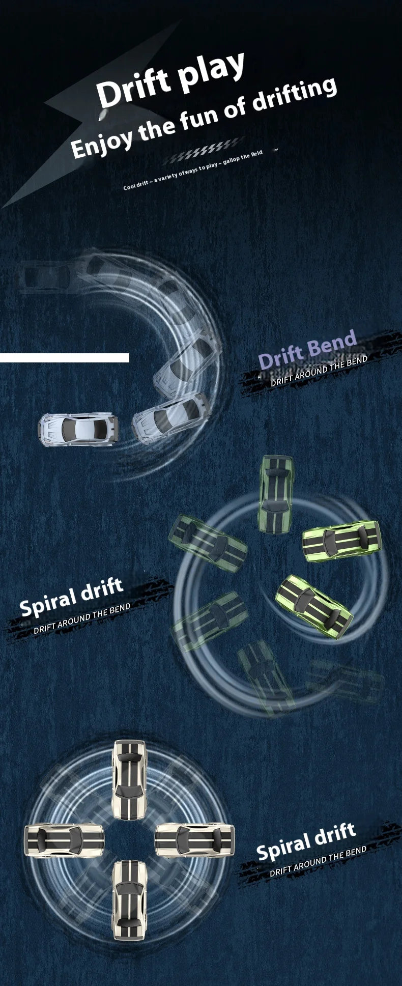 1:64 Mini RC Drift Car 4x4 High-Speed Racing Model