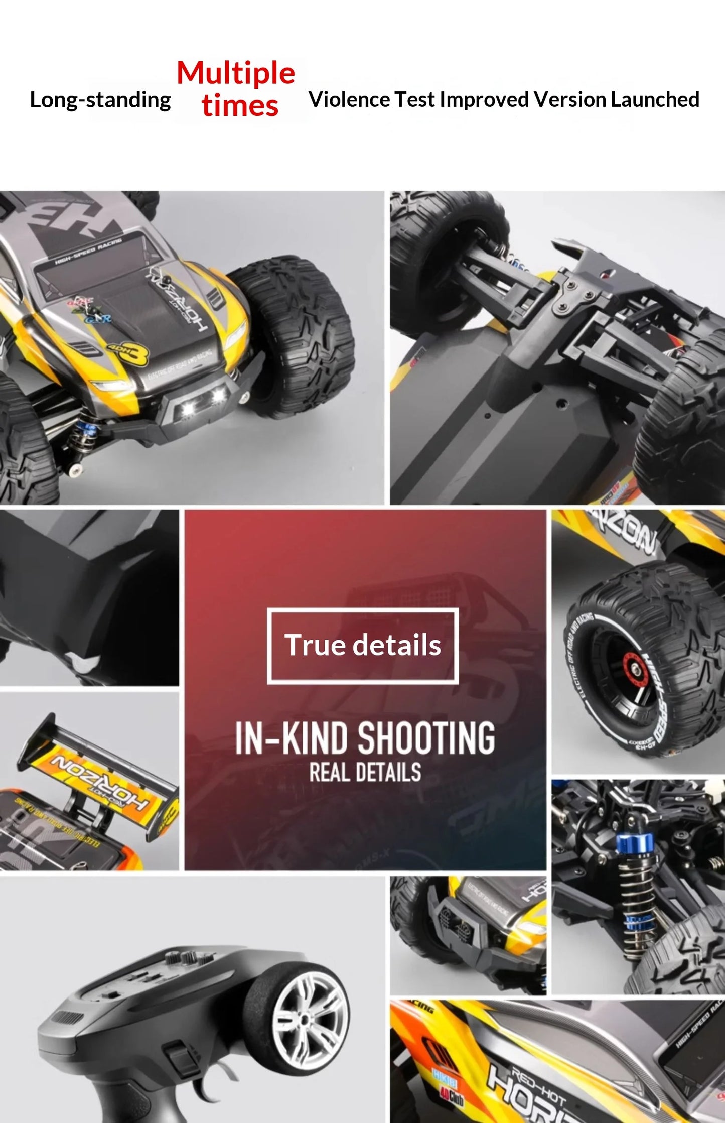 1:14 RC 4x4 Off-Road Monster Truck High-Speed Toy