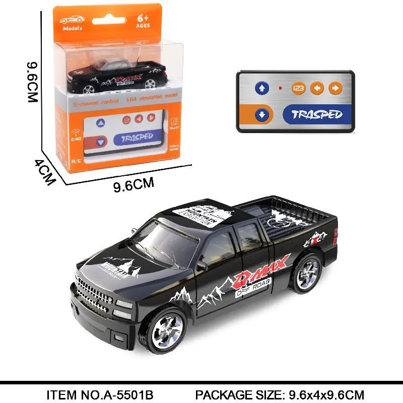 1:64 Mini RC Car Alloy 5-Channel Desktop Toy Vehicle