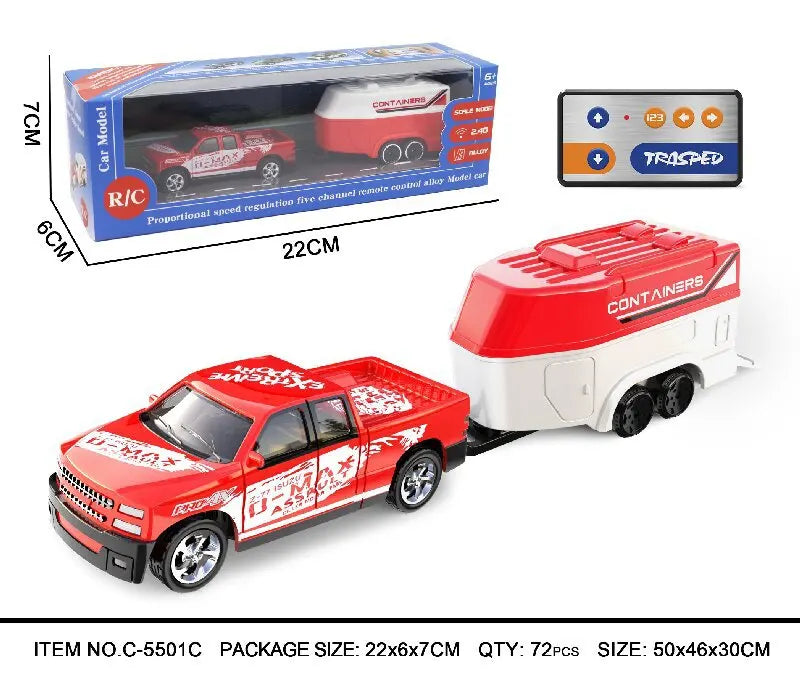 1:64 Mini RC Car Alloy 5-Channel Desktop Toy Vehicle