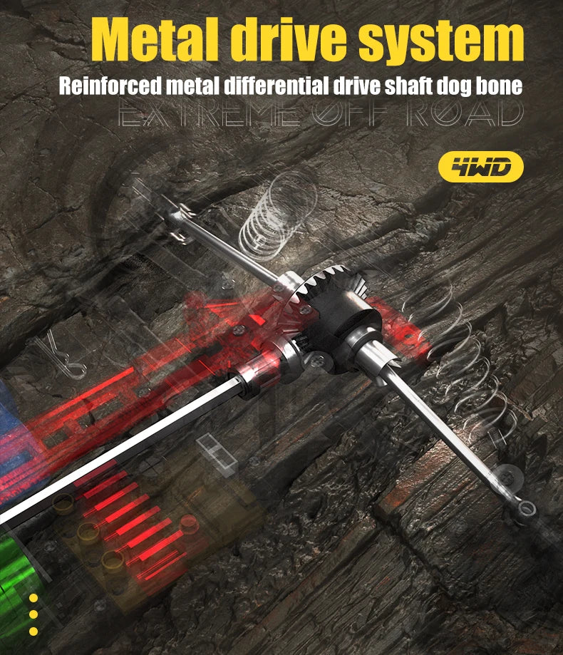 1:14 Brushless RC Car 4WD High-Speed Monster Truck