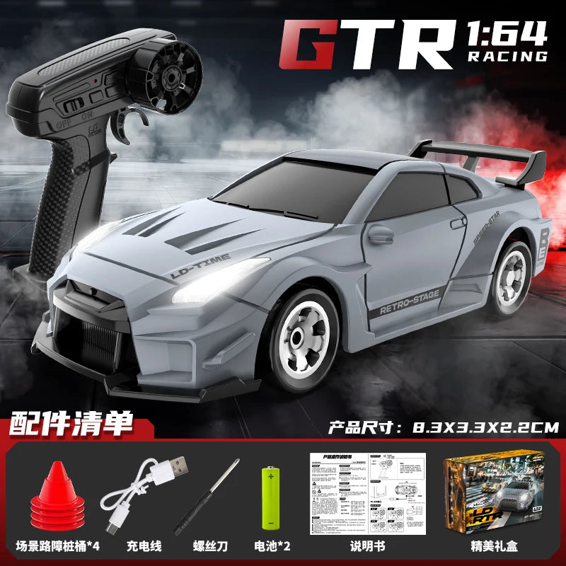 1:64 Mini RC Drift Car 4x4 High-Speed Racing Model