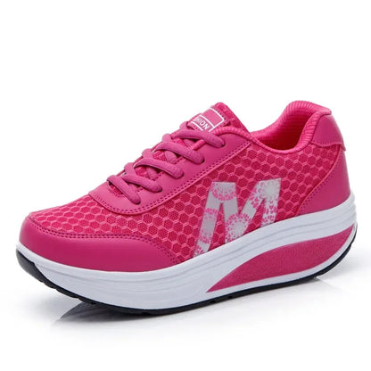 Women’s Platform Running Shoes Breathable Mesh