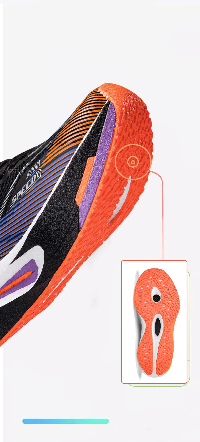 Carbon Plate Running Shoes Breathable Non-Slip Sport Sneakers