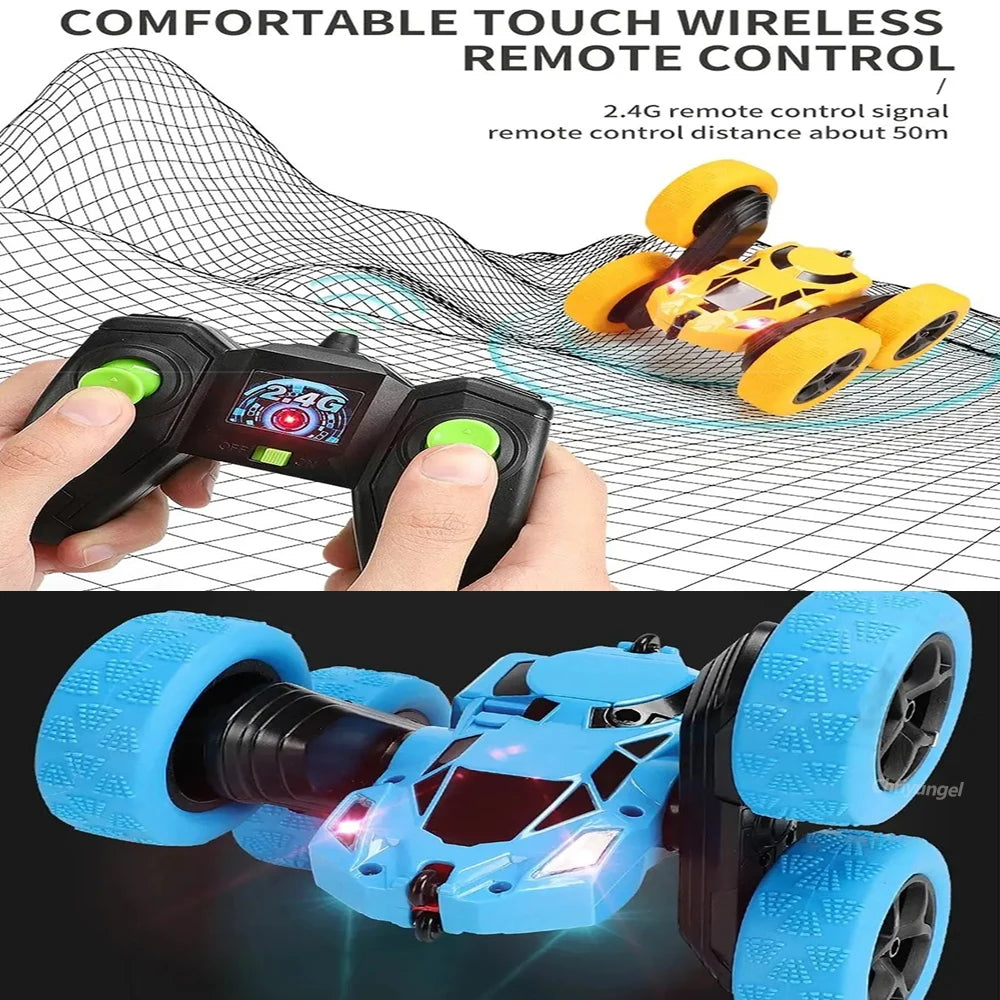 2.4G RC Stunt Car Double Sided Flip 360° Rotation Toy