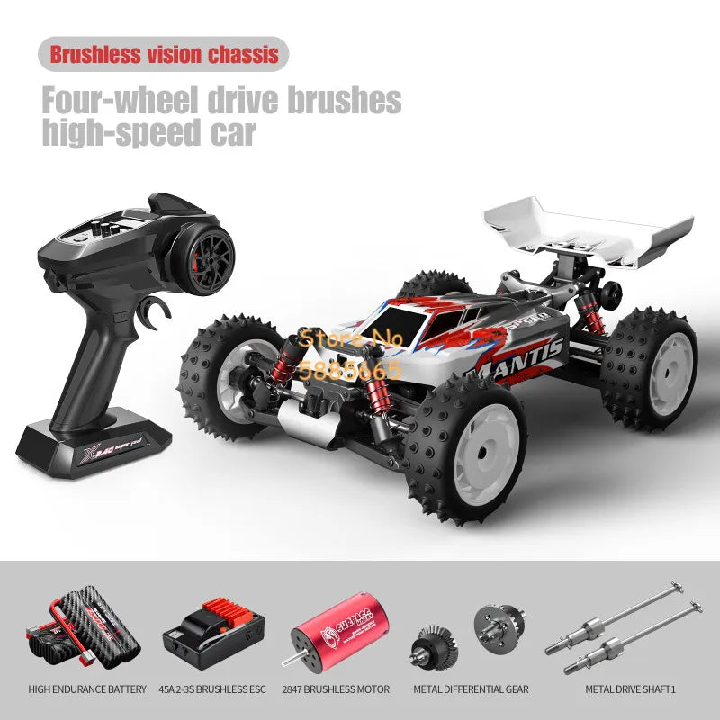 1:16 Brushless RC Car 4WD High-Speed Off-Road Truck