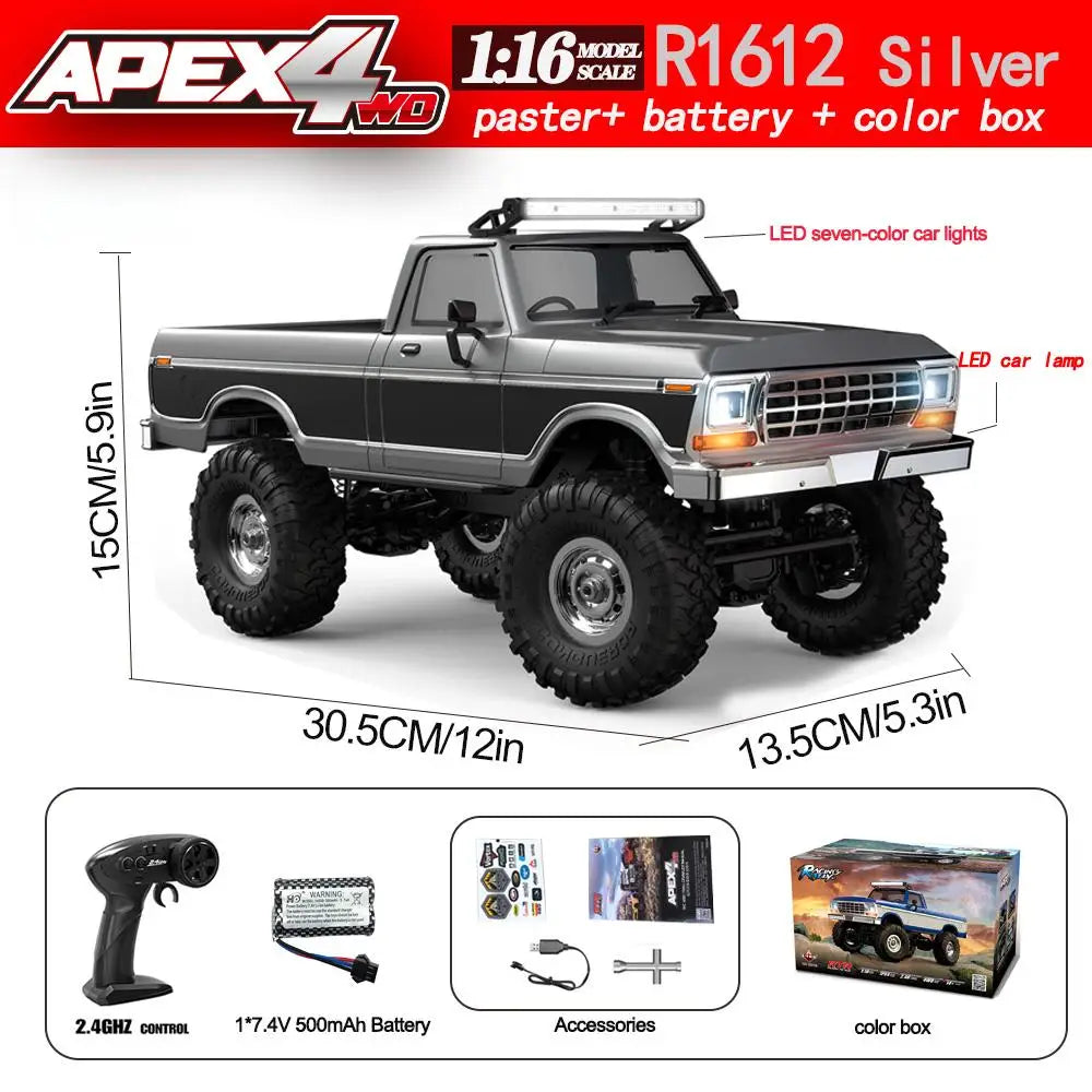 1:16 HBToys RC Crawler 4x4 Off-Road Alloy Drive