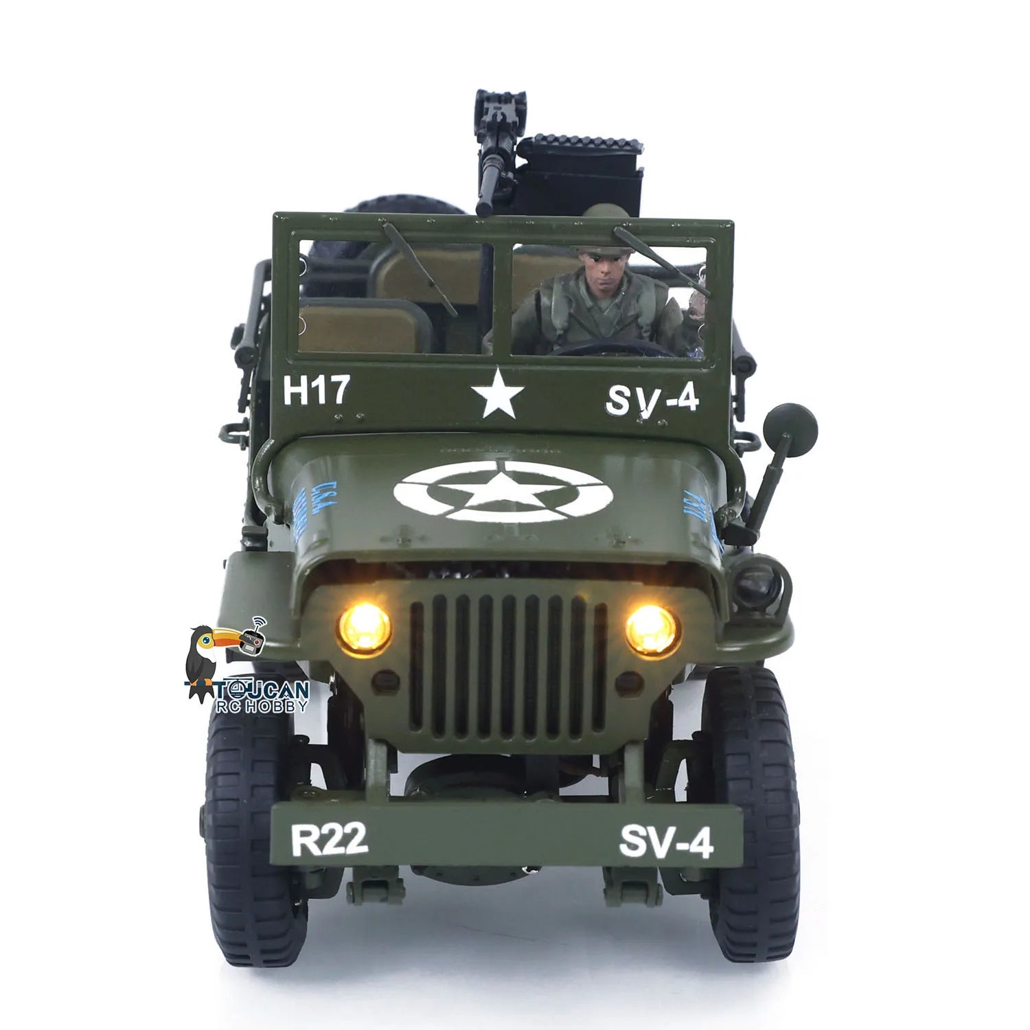 1/16 RC Off-Road 4x4 Military Truck Electric Toy