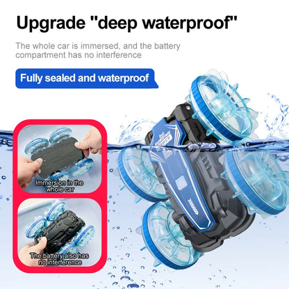 Amphibious RC Car Waterproof 360° Flip Stunt Toy