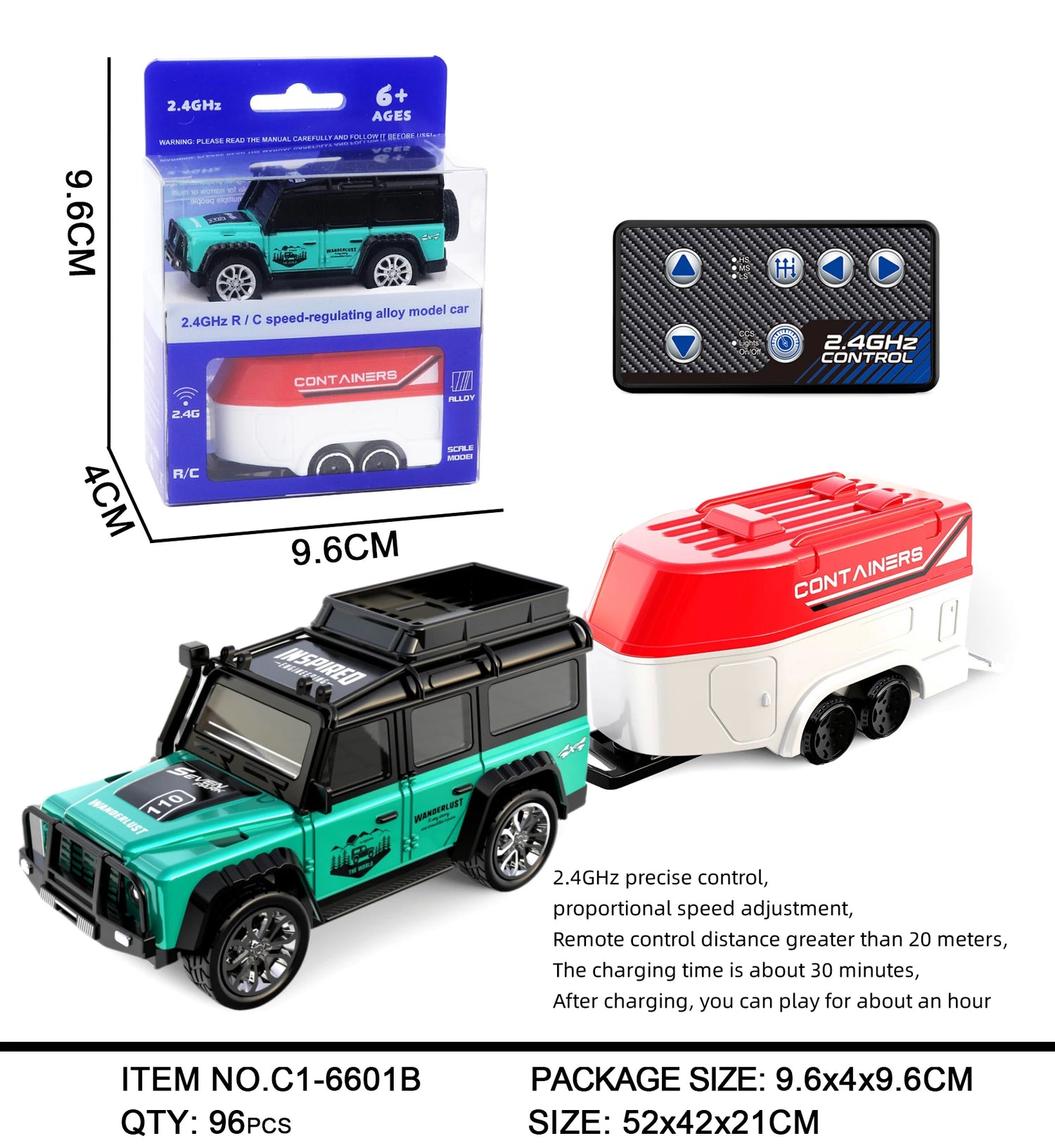 1:64 Mini RC Car Alloy 5-Channel Desktop Toy Vehicle