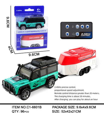 1:64 Mini RC Car Alloy 5-Channel Desktop Toy Vehicle