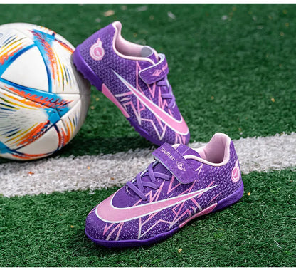 Youth Soccer Cleats Boys &amp; Girls Outdoor Football Shoes