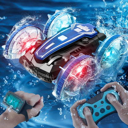 Amphibious RC Car Waterproof 360° Flip Stunt Toy