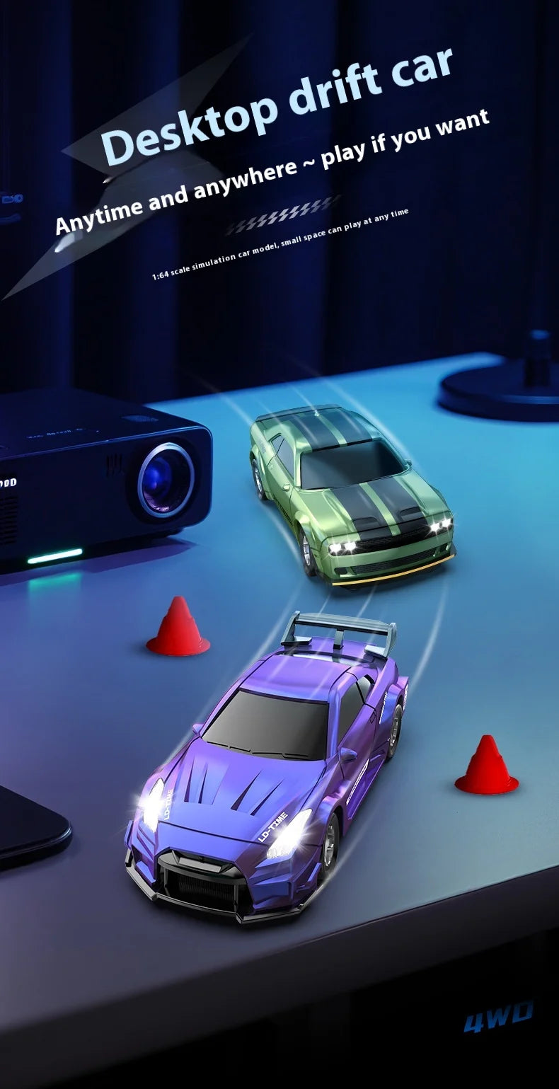 1:64 Mini RC Drift Car 4x4 High-Speed Racing Model