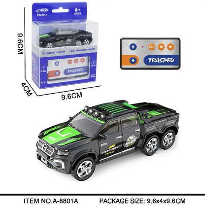 1:64 Mini RC Car Alloy 5-Channel Desktop Toy Vehicle