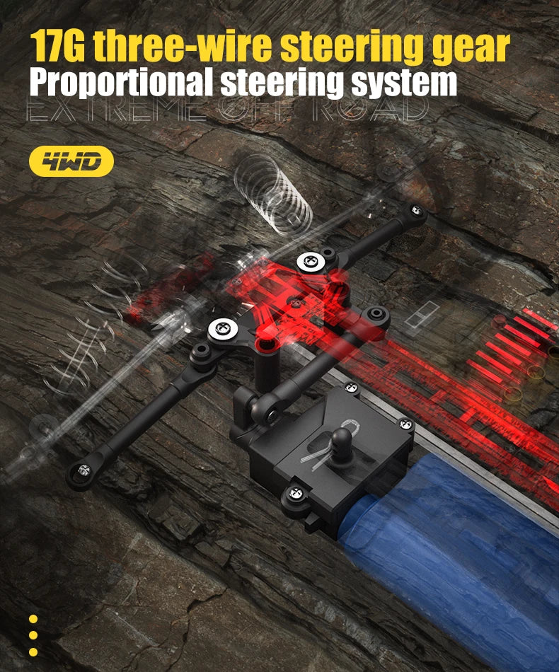 1:14 Brushless RC Car 4WD High-Speed Monster Truck