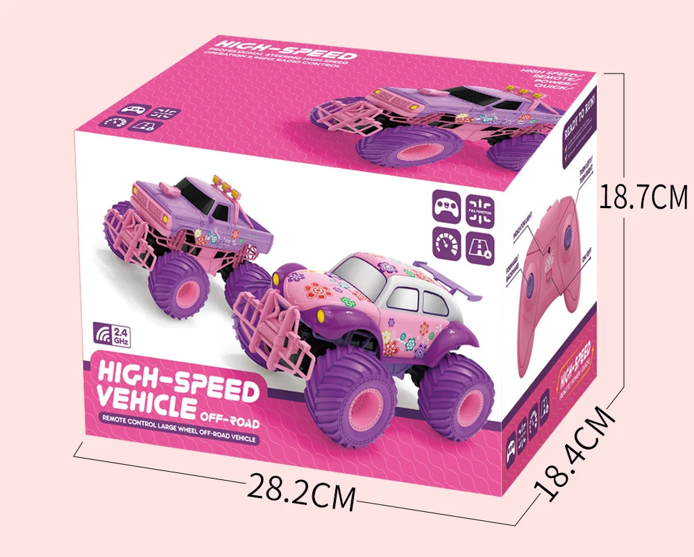 1/12 4WD RC Princess Car Buggy with LED Lights