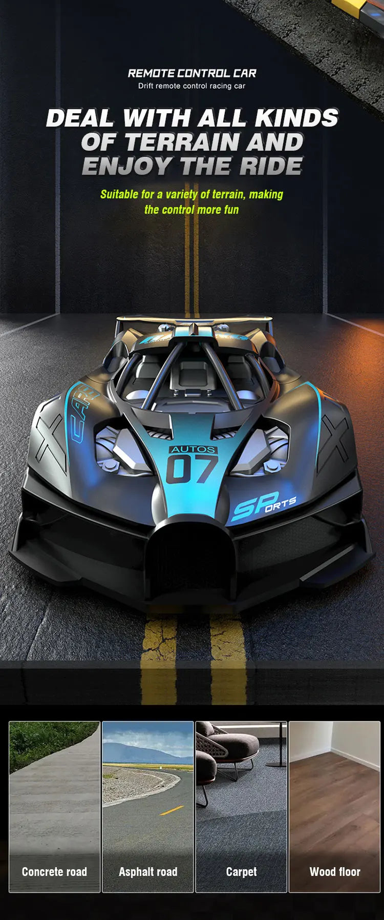 4CH RC High-Speed Drift Electric Sport Car Toy