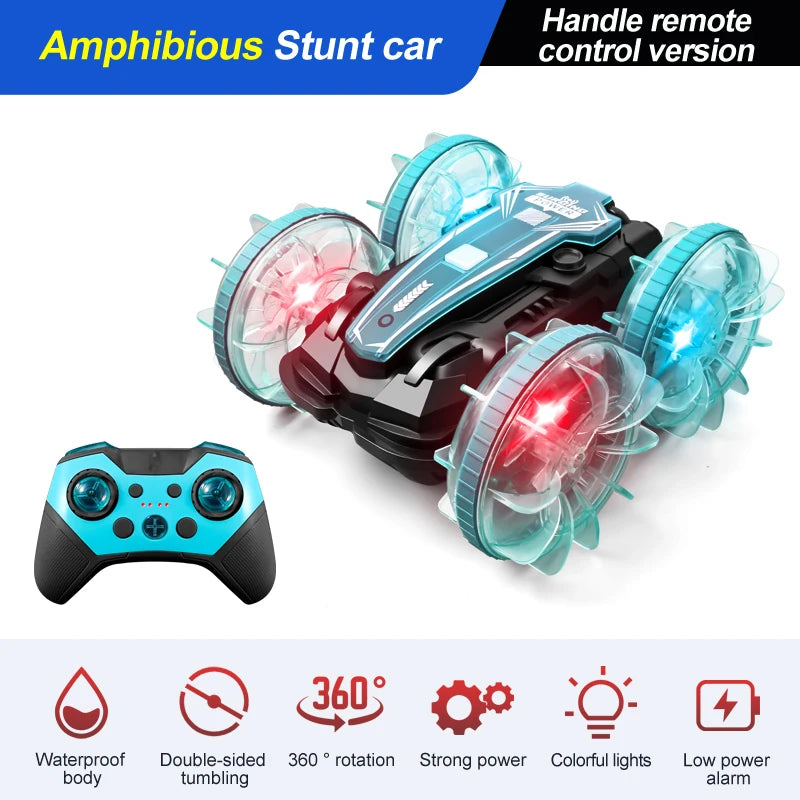 Amphibious RC Car Waterproof 360° Flip Stunt Toy