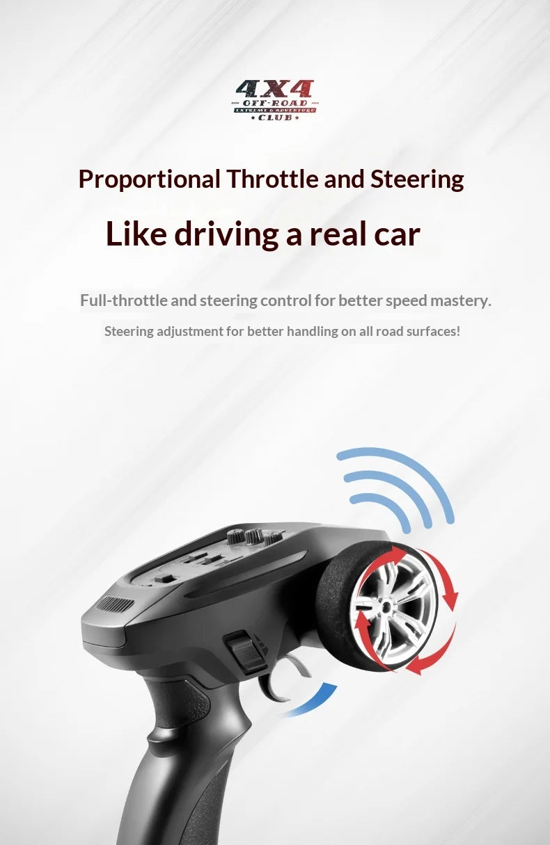 1:14 RC 4x4 Off-Road Monster Truck High-Speed Toy