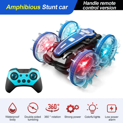 Amphibious RC Car Waterproof 360° Flip Stunt Toy