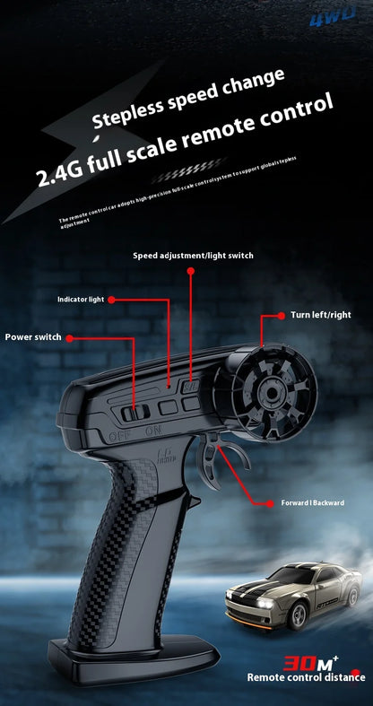 1:64 Mini RC Drift Car 4x4 High-Speed Racing Model