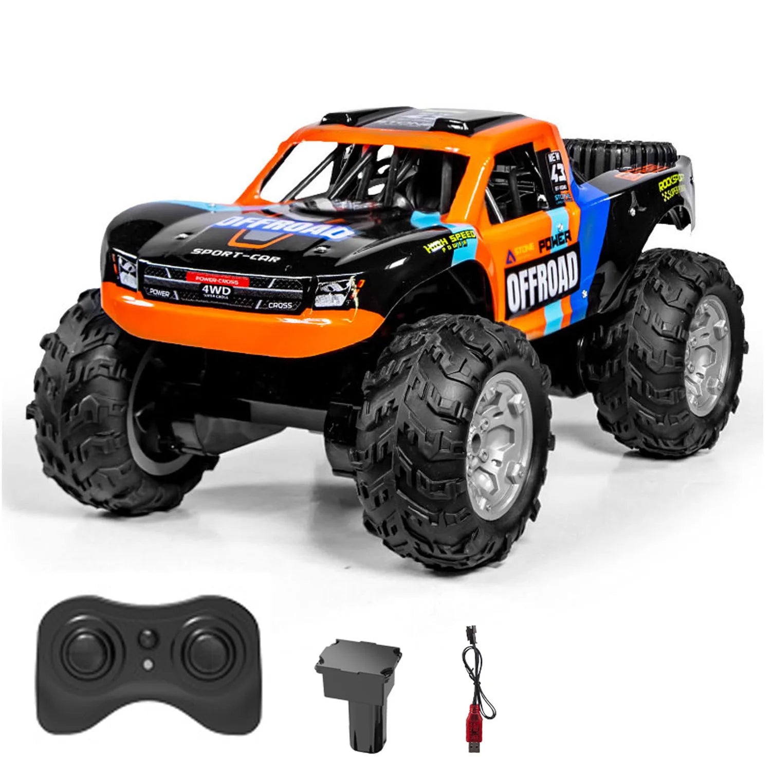 1:14 RC Off-Road Stunt Car 4WD Amphibious Truck
