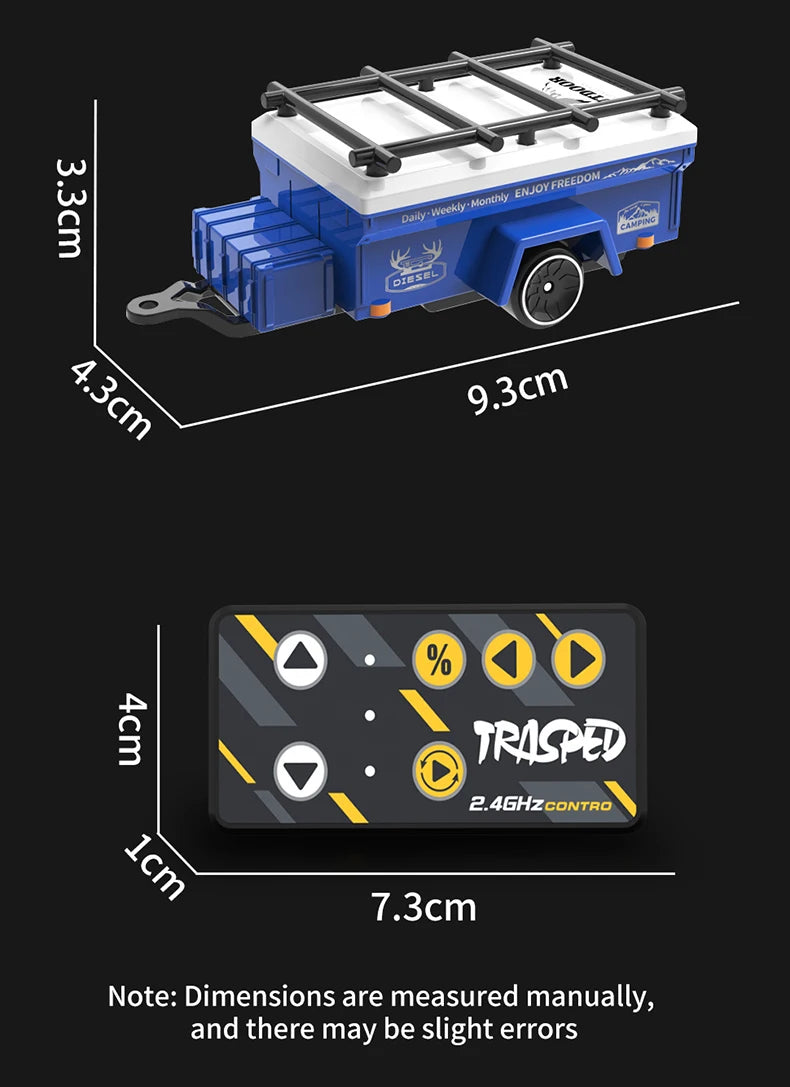 1:64 Alloy Mini RC Drift Car 2.4G Remote Control Toy