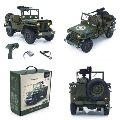 1/16 RC Off-Road 4x4 Military Truck Electric Toy